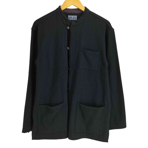 ブルーブルー BLUE BLUE ARIGATO PURE INDIGO 藍染 3ポケット ノーカラージャケット メンズ JPN:3