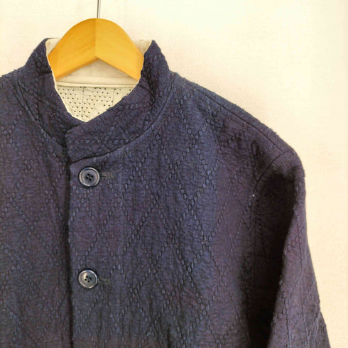 ブルーブルー BLUE BLUE ARIGATO PURE INDIGO 藍染 刺し子 スタンドカラー ジャケット メンズ JPN:2