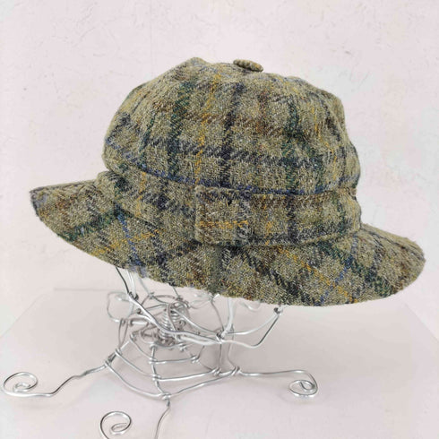 ハリスツイード Harris Tweed フランス製 ウールツイードハット レディース M