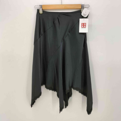 バーニーズニューヨーク BARNEYS NEWYORK 日本製 レース デザイン ひざ丈スカート レディース EUR:38