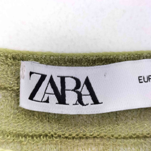 ザラ ZARA semi sheer sweater レディース import:M