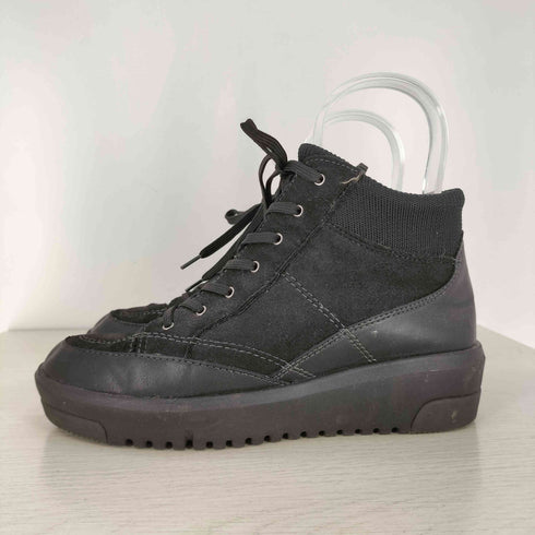 fitForm fitfit ハイライズ レザー ショートブーツ レディース JPN:24