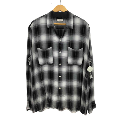 ザリアルマッコイズ THE REAL McCOYS SHADOW CHECK RAYON SHIRT オンブレシャードーチェックレーヨンシャツ メンズ JPN:L