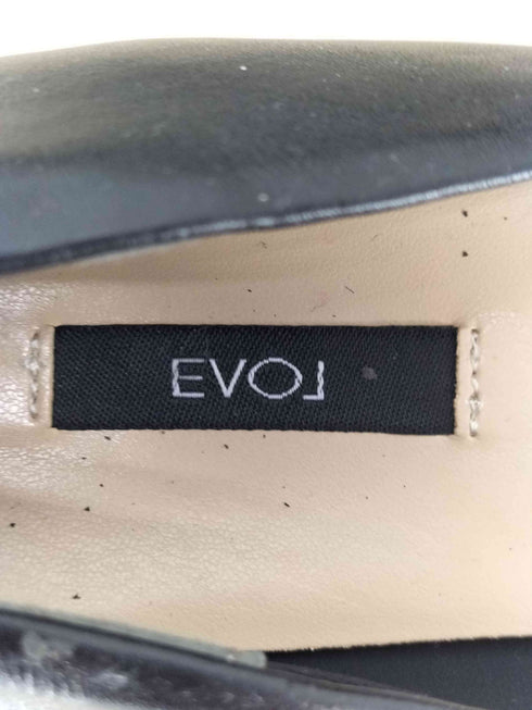 イーボル EVOL ゴールドバックルフラットパンプス レディース JPN:22.5