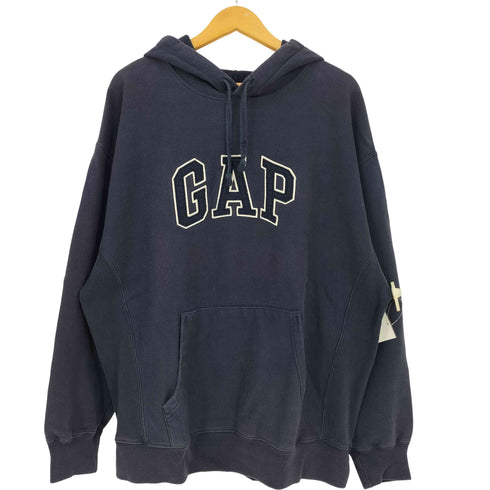 ギャップ Gap 00S 韓国製 ビックシルエット ロゴ刺繍 プルオーバーパーカー メンズ import:M