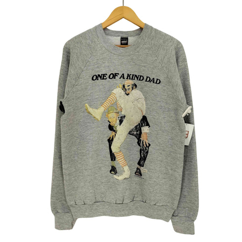80S USA製 SCREEN STARSボディ ONE OF A KIND DAD プリント ラグランスリーブ スウェット コピーライト1989 メンズ import:XL