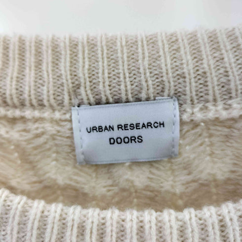アーバンリサーチドアーズ URBAN RESEARCH DOORS ヘリンボーン柄ニットプルオーバー レディース JPN:M