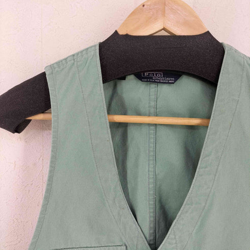 ポロバイラルフローレン Polo by RALPH LAUREN 80-90s USA製 シンチバック ハンティングベスト メンズ import:M