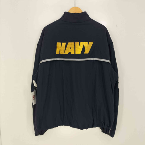 ユーエスネイビー U.S.NAVY USA製 RUNNING JACKET ナイロン トレーニング ランニング ジャケット 18年製 メンズ import:XL