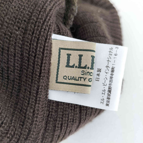 エルエルビーン L.L.Bean 日本製 ウール混 ニットキャップビーニー レディース