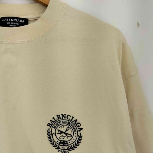 バレンシアガ BALENCIAGA WARDROBE UNISEX ロゴ刺繍 Tシャツ メンズ import:XS