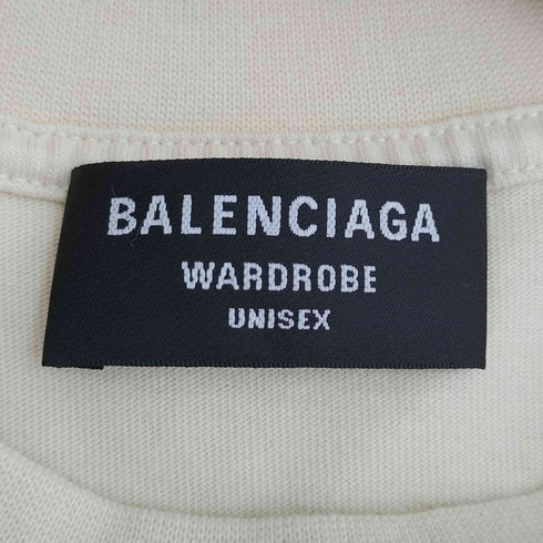 バレンシアガ BALENCIAGA WARDROBE UNISEX ロゴ刺繍 Tシャツ メンズ import:XS