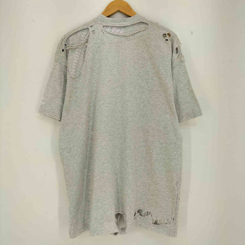 バレンシアガ BALENCIAGA Damaged Design Shoulder Logo T Shirt メンズ 1