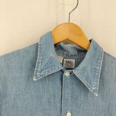 リー Lee 60-70s USA製 フラップポケット シャンブレーシャツ メンズ 15-15 1/2 M