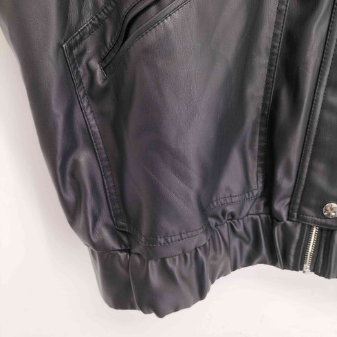 ザラ ZARA フェイクレザー ジャケット レディース import:L