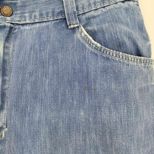 シアーズ Sears 70-80s JR BAZAAR スター刺繍 42TALON ローライズ デニム パンツ メンズ