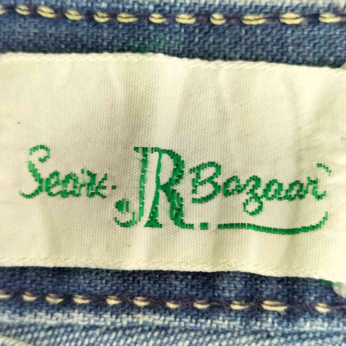 シアーズ Sears 70-80s JR BAZAAR スター刺繍 42TALON ローライズ デニム パンツ メンズ