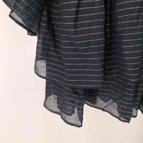 ユナイテッドアローズ UNITED ARROWS シアーラメ イレギュラーペプラム 六分袖 ブラウス レディース