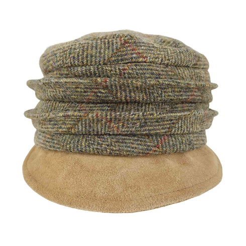 ハリスツイード Harris Tweed Bronte SHIPPER CAP HERRINGBONE ヘリンボーン柄 ウールキャップ メンズ 57