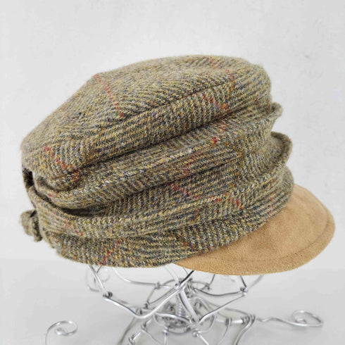 ハリスツイード Harris Tweed Bronte SHIPPER CAP HERRINGBONE ヘリンボーン柄 ウールキャップ メンズ 57