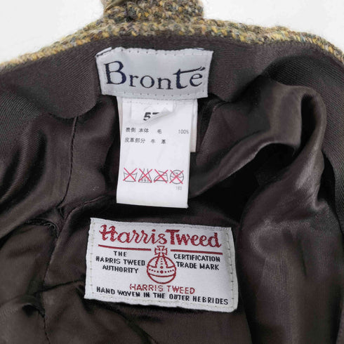 ハリスツイード Harris Tweed Bronte SHIPPER CAP HERRINGBONE ヘリンボーン柄 ウールキャップ メンズ 57
