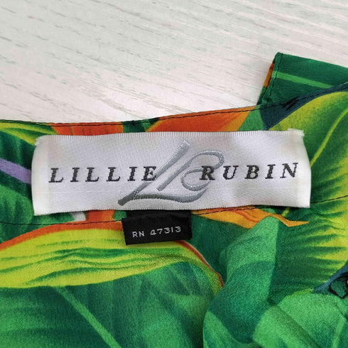 LILLIE RUBIN シルク 花柄 羽織 レディース US:10