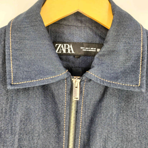 ザラ ZARA CHAQUETA CORTA PESPUNTES CONTRASTE レディース import:S