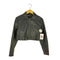 ザラ ZARA クロップド フェイクレザージャケット レディース import:S