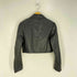 ザラ ZARA クロップド フェイクレザージャケット レディース import:S