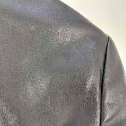ザラ ZARA クロップド フェイクレザージャケット レディース import:S