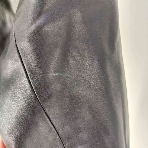 ザラ ZARA クロップド フェイクレザージャケット レディース import:S