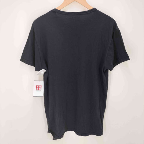 エンポリオアルマーニ EMPORIO ARMANI EMPORIO ARMANI ブラックTシャツ EVAロゴ メンズ JPN:L