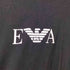 エンポリオアルマーニ EMPORIO ARMANI EMPORIO ARMANI ブラックTシャツ EVAロゴ メンズ JPN:L