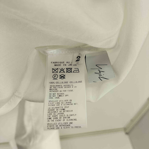 ヨウジヤマモト Yohji Yamamoto 25SS CELLULOSE LONG ASYMMETRY BLOUSE セルロース ロング アシンメトリー ブラウス シャツ レディース JPN:2