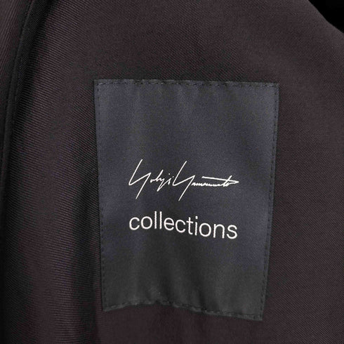 ヨウジヤマモト Yohji Yamamoto 25SS collections Cu/W HIGH TWISTED GABARDINE SIDE GATHER DETAIL COAT A ハイツイスト ギャバジン サイド ギャザー ディテール コート レディース JPN:1