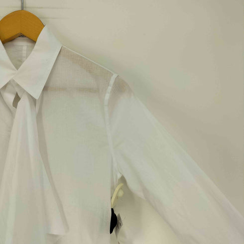 ヨウジヤマモト Yohji Yamamoto 25SS COLLECTIONS 100 KHADI STOLE DETAIL BLOUSE カディ ストールディテール ブラウス レディース JPN:1