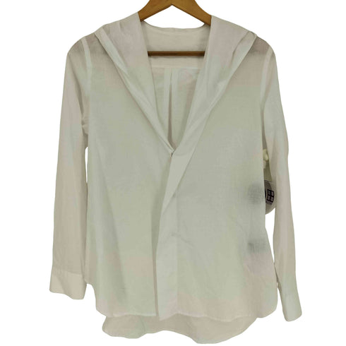 ヨウジヤマモト Yohji Yamamoto 25SS COLLECTIONS 00 KHADI DRAPED DETAIL HOOD DRESS カディ ドレ―ブ ディティールフード ドレープ ブラウス レディース JPN:1