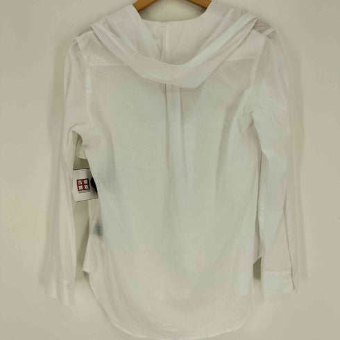 ヨウジヤマモト Yohji Yamamoto 25SS COLLECTIONS 00 KHADI DRAPED DETAIL HOOD DRESS カディ ドレ―ブ ディティールフード ドレープ ブラウス レディース JPN:1
