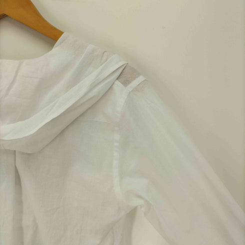 ヨウジヤマモト Yohji Yamamoto 25SS COLLECTIONS 00 KHADI DRAPED DETAIL HOOD DRESS カディ ドレ―ブ ディティールフード ドレープ ブラウス レディース JPN:1