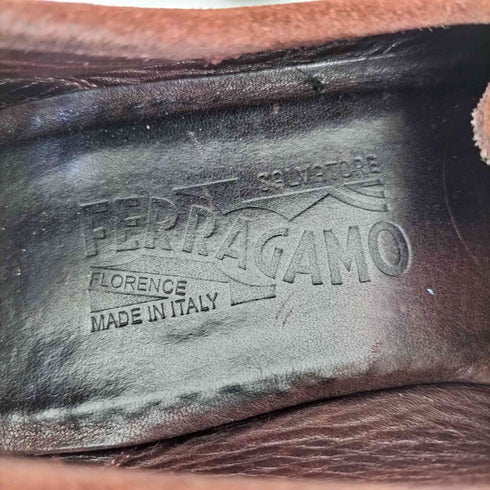 サルヴァトーレフェラガモ Salvatore Ferragamo スウェードコインローファー メンズ 6 1/2