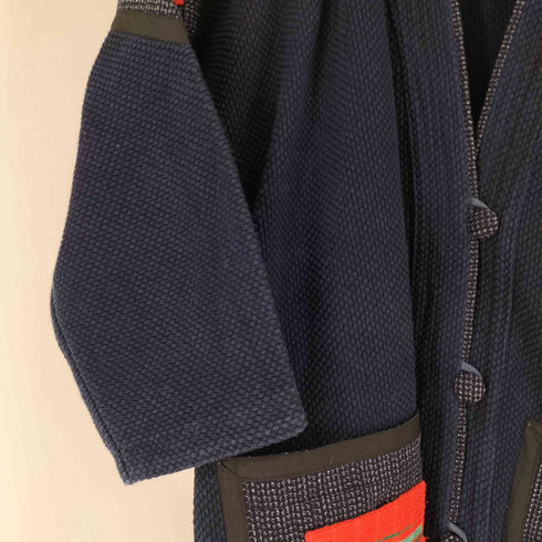 HIDE CRAFT 藍染 刺し子 カバーオールジャケット レディース