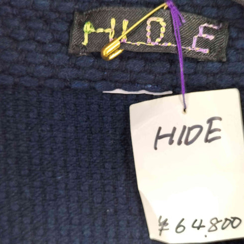 HIDE CRAFT 藍染 刺し子 カバーオールジャケット レディース