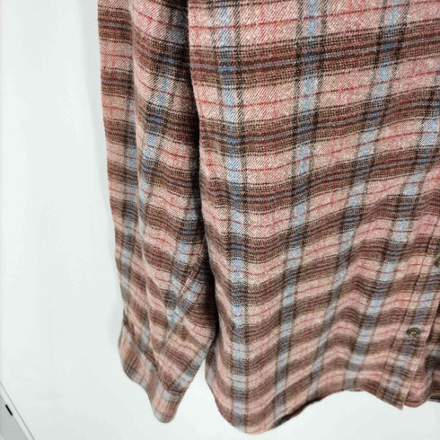 マドモアゼルノンノン mademoiselle NON NON チェック コットン 長袖 ネル シャツ レディース JPN:L