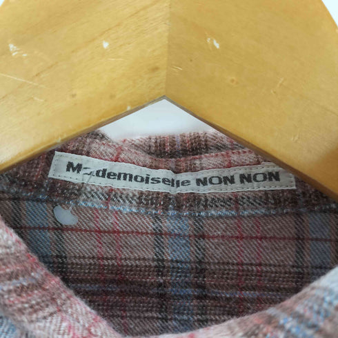 マドモアゼルノンノン mademoiselle NON NON チェック コットン 長袖 ネル シャツ レディース JPN:L