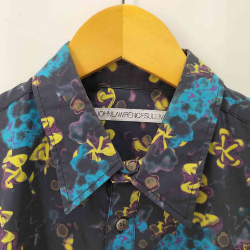 ジョンローレンスサリバン JOHN LAWRENCE SULLIVAN L/S フラワーデザインシャツ メンズ US:40