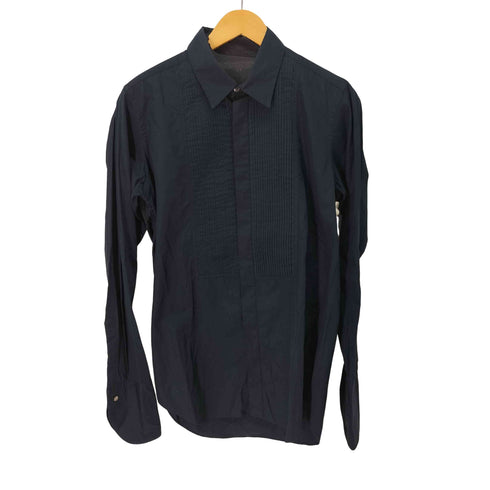 ジョンローレンスサリバン JOHN LAWRENCE SULLIVAN プリーツデザインドレスシャツ メンズ US:40