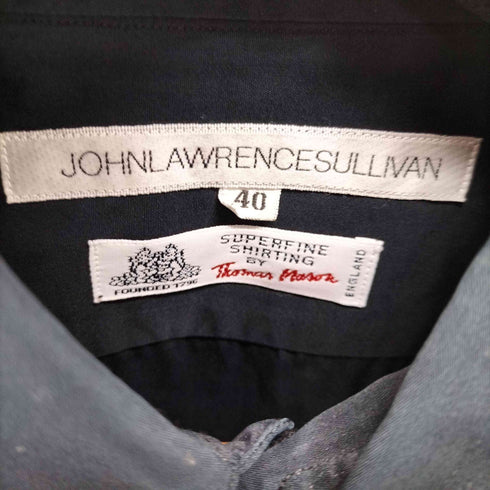 ジョンローレンスサリバン JOHN LAWRENCE SULLIVAN プリーツデザインドレスシャツ メンズ US:40