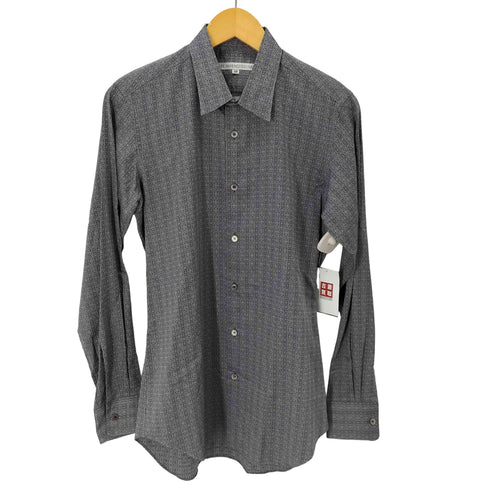 ジョンローレンスサリバン JOHN LAWRENCE SULLIVAN L/S 幾何学柄 ドレスシャツ メンズ US:38