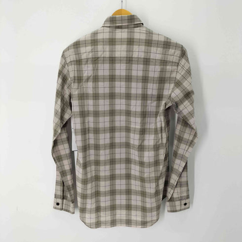 ジョンローレンスサリバン JOHN LAWRENCE SULLIVAN L/S チェック柄 比翼シャツ メンズ US:36