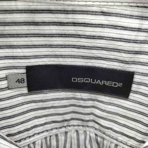ディースクエアード DSQUARED2 MADE IN ITALY L/S ストライプシャツ I Have A Dream メンズ EUR:48